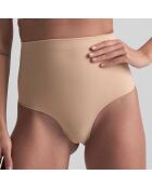 String mi-taille haute Soft touch beige