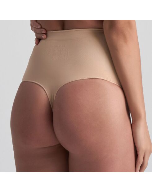 String mi-taille haute Soft touch beige