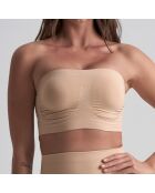 Beiges Soft-Touch-Stirnband