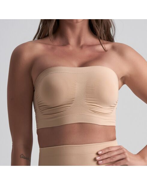 Zacht aanvoelende beige hoofdband