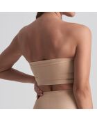 Beiges Soft-Touch-Stirnband