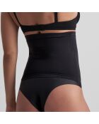 Zacht aanvoelende zwarte ommantelriem