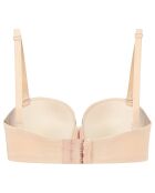 Beige strapless bh met diepe halslijn