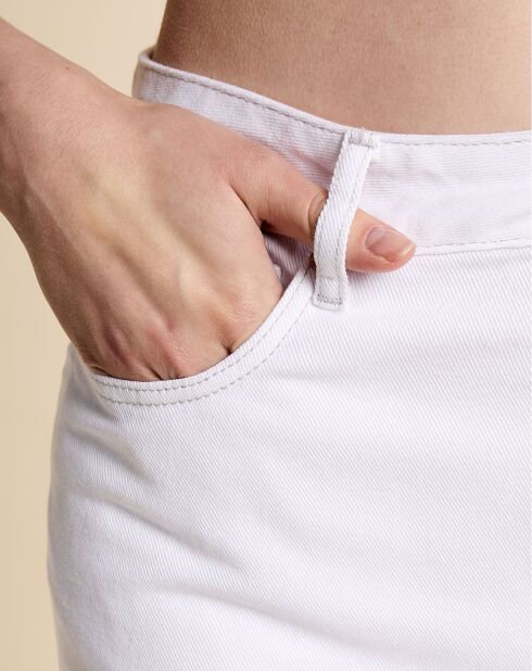 Jean slim 100% Coton Bio Pam blanc