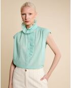 Blouse Soko  bleu vert