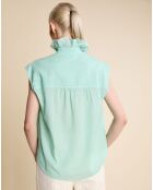 Blouse Soko  bleu vert