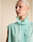 Blouse Soko  bleu vert