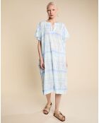 Robe caftan oversize Alger bleue