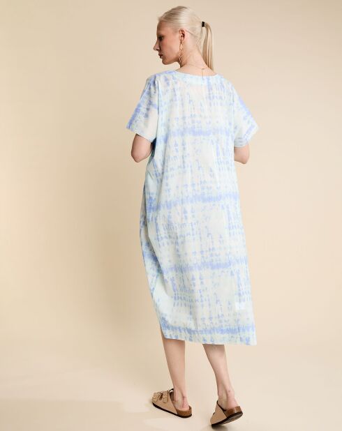 Robe caftan oversize Alger bleue