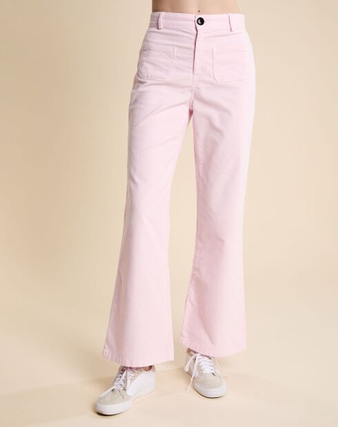 Pantalon flare en Velours Milleraie Park dusk