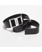 Ceinture en Cuir Sarie noire