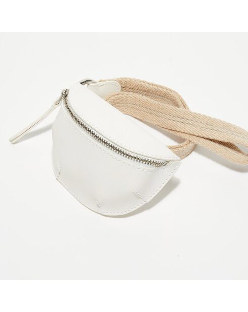 Mini sac en Cuir vernis Rosike blanche