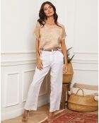 Top 100% Lin Cordoula camel