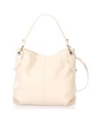 Mara beigefarbene Schultertasche - 34x14x30 cm