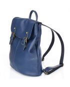 Blauer Eavan Lederrucksack - 31x15x37 cm