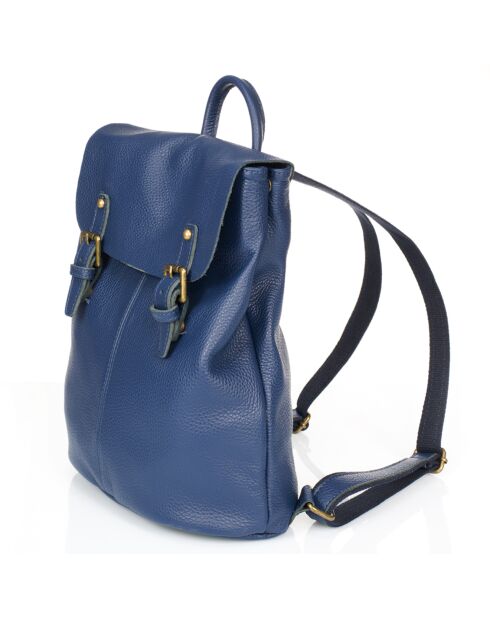 Blauer Eavan Lederrucksack - 31x15x37 cm