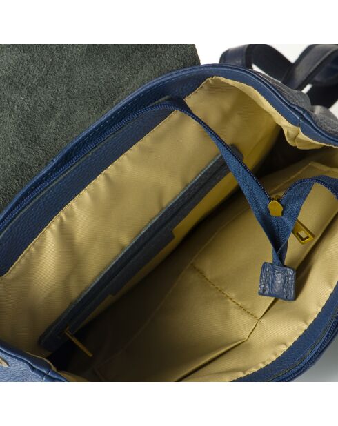 Blauer Eavan Lederrucksack - 31x15x37 cm
