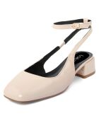 Slingbacks Bérénice beiges - Talon 4 cm