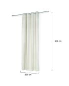 2 Rideaux thermiques beiges - 135x240 cm