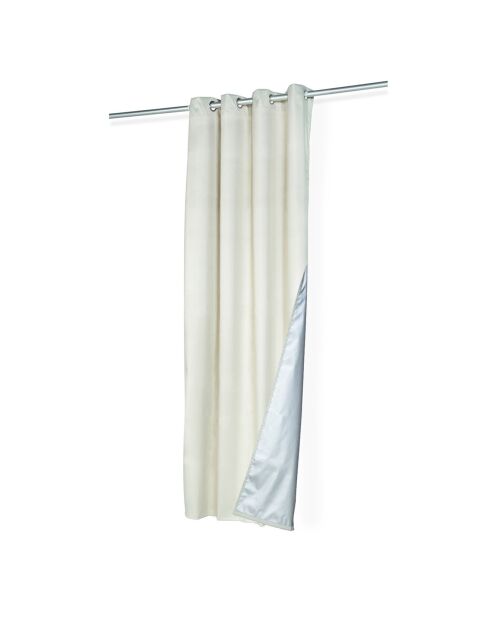 2 Rideaux thermiques beiges - 135x240 cm