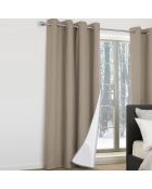 2 cortinas térmicas de color topo - 135x240 cm