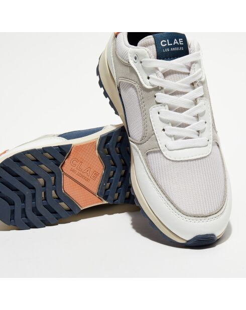 Baskets vegan Joshua blanc/orange/gris