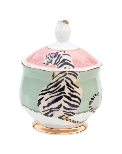 Sucrier en Porcelaine Tigre Animal Magic multicolore -  9x12 cm