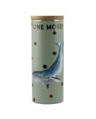 Pot hermétique en Porcelaine Baleine multicolore -  9.5x26.5x9.5 cm