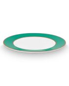 6 Assiettes dessert  en Porcelaine Pip Chique vertes -  D.23 cm