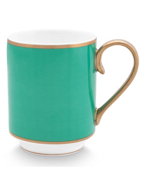 6 kleine grüne Pip Chique Porzellantassen — 250 ml