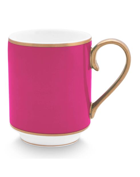 6 Petits mugs en Porcelaine Pip Chique  roses - 250ml