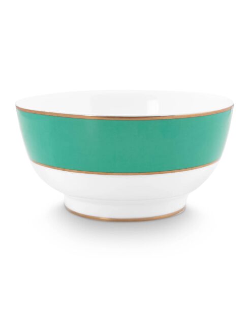 Insalatiera in porcellana verde Pip Chique - D.18 cm