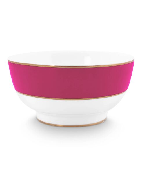 Insalatiera in porcellana Pip Chique rosa - D.18 cm