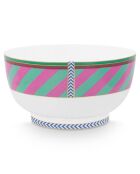 4 Bols en Porcelaine Pip Chique rose/vert -  D.15 cm