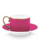 Tasse à Café & Soucoupes en Porcelaine Pip Chique roses - 120ml