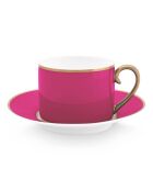 Tasse à Café & Soucoupes en Porcelaine Pip Chique roses - 220ml