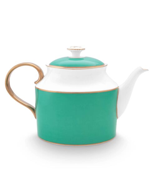 Teiera grande in porcellana verde Pip Chique - 1,8L
