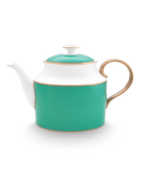 Teiera grande in porcellana verde Pip Chique - 1,8L