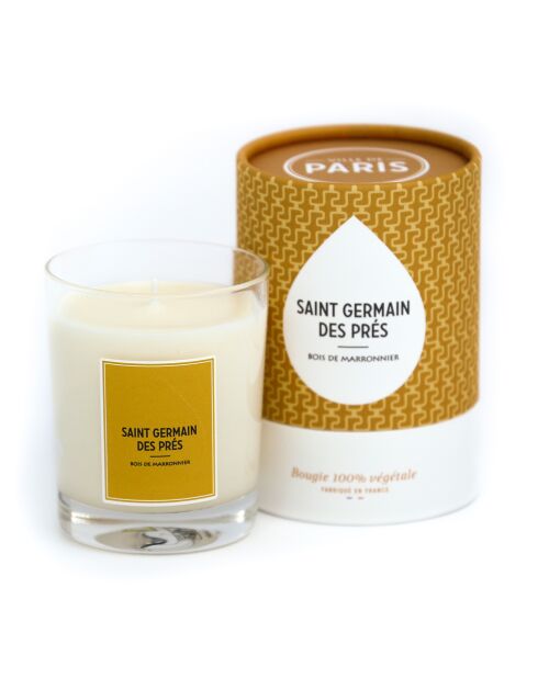 Bougie parfumée Paris Saint Germain des Prés Bois de marronnier - 1mèche 45h