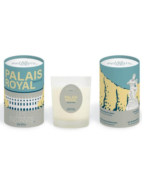 Bougie parfumée Les instants Palais Royal Macaron sucré - 1mèche 45h