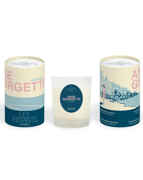 Bougie parfumée Les instants Anse Georgette Eau de lagon - 1mèche 45h