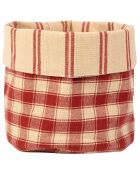 Panière Campagne rouge  - D.15x18 cm