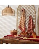 Panière Campagne rouge  - D.15x18 cm