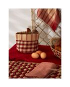 Panière Campagne rouge  - D.15x18 cm