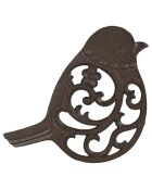 Dessous de plat oiseau Campagne brun  - 20.5x19 cm