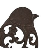 Dessous de plat oiseau Campagne brun  - 20.5x19 cm