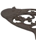 Dessous de plat oiseau Campagne brun  - 20.5x19 cm