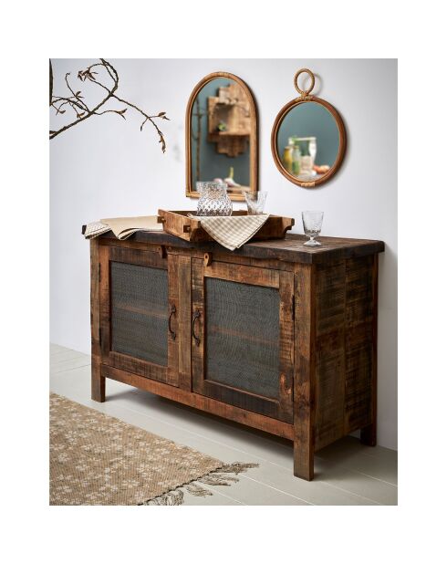 Buffet bas Campagne naturel  - 115x42x76 cm