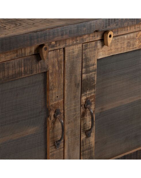 Buffet bas Campagne naturel  - 115x42x76 cm