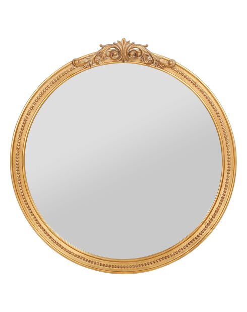 Miroir rond doré Sonate doré  - 80x84 cm